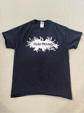 Vintage Deep Wound Punk Band Shirt Black M